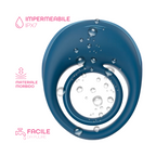 Anello Fallico Vibrante per Pene Stimolatore Clitoride Ritardante in Silicone USB