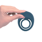Anello Fallico Vibrante per Pene Stimolatore Clitoride Ritardante in Silicone USB
