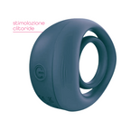 Anello Fallico Vibrante per Pene Stimolatore Clitoride Ritardante in Silicone USB