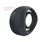 Anello Fallico Vibrante per Pene Stimolatore Clitoride Ritardante in Silicone USB