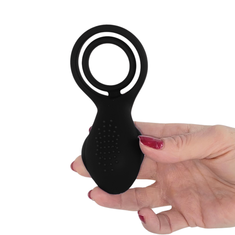 Anello Vibrante per Pene in Silicone con 10 Modalità Ricaricabile Silenzioso