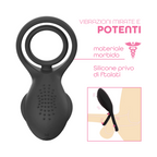 Anello Vibrante per Pene in Silicone con 10 Modalità Ricaricabile Silenzioso