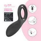 Anello Vibrante per Pene in Silicone con 10 Modalità Ricaricabile Silenzioso
