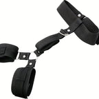 Set Costrittivo BDSM Unisex Con Collare Bondage con Polsini Regolabili in Nylon