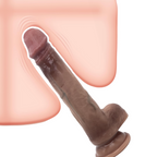 Dildo Realistico 22 cm con Ventosa Pene Finto in Silicone Morbido 3,5cm Diametro