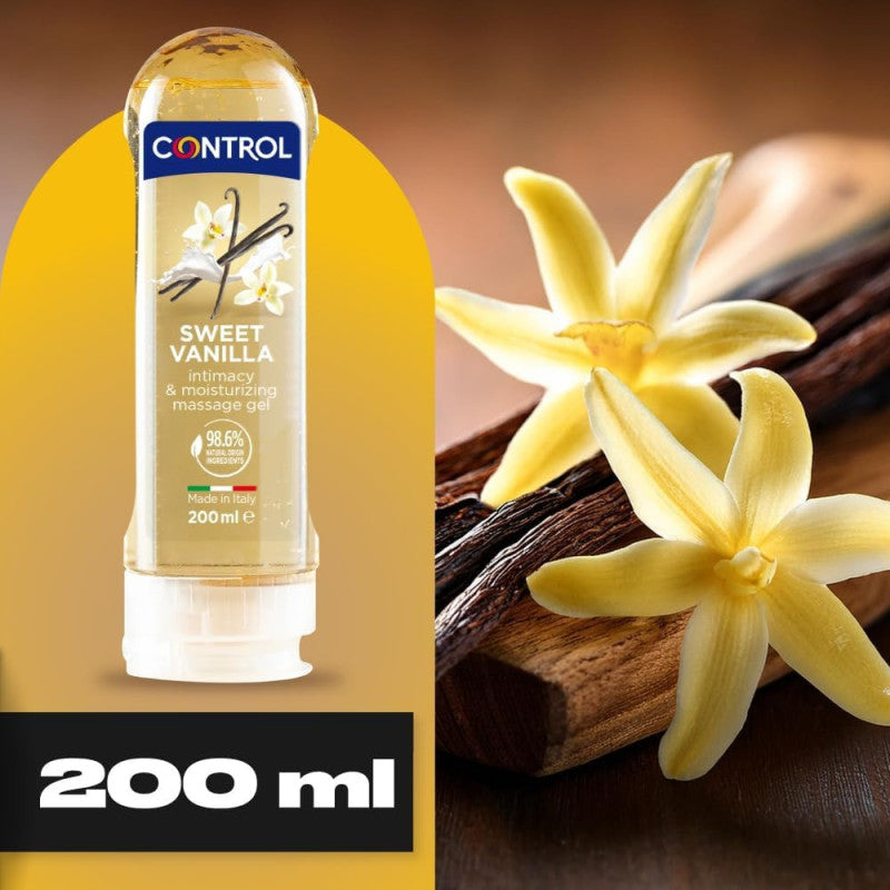 Gel Massaggio Sweet Vanilla 200 ml Lubrificante a Base d’Acqua Aroma Vaniglia