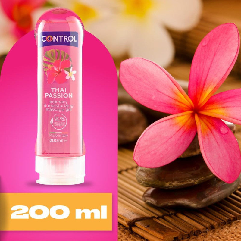 Gel Massaggio Thai Passion 200 ml Lubrificante Intimo Naturale a Base d’Acqua