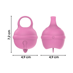 Lecca Clitoride Anello Vibratore con Lingua Stimolatore in Silicone Licking USB