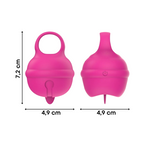 Lecca Clitoride Anello Vibratore con Lingua Stimolatore in Silicone Licking USB