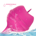Lecca Clitoride Anello Vibratore con Lingua Stimolatore in Silicone Licking USB