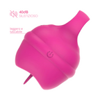 Lecca Clitoride Anello Vibratore con Lingua Stimolatore in Silicone Licking USB