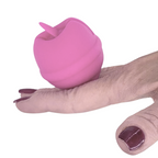 Lecca Clitoride Anello Vibratore con Lingua Stimolatore in Silicone Licking USB