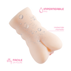 Masturbatore per Uomo Realistico Vagina e Ano Finti Doppio Foro Morbido Silicone