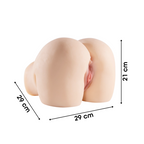 Masturbatore Realistico con Vagina e Ano in Silicone Morbido Dimensioni Reali