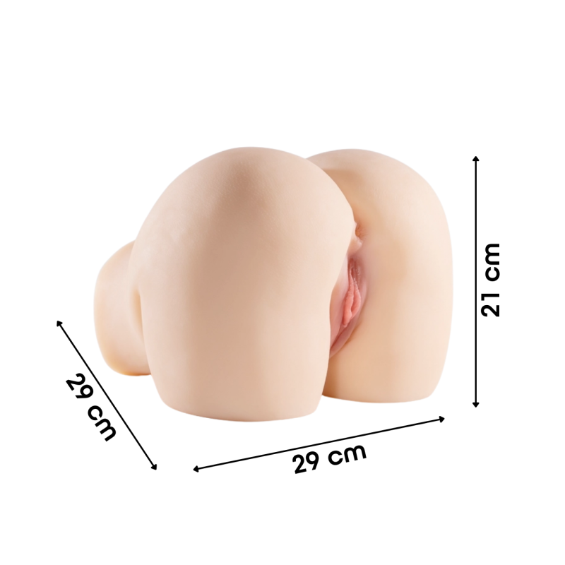 Masturbatore Realistico con Vagina e Ano in Silicone Morbido Dimensioni Reali