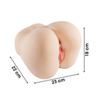 Masturbatore Realistico Torso Femminile con Ano Vagina Bambola Ultra Realistica