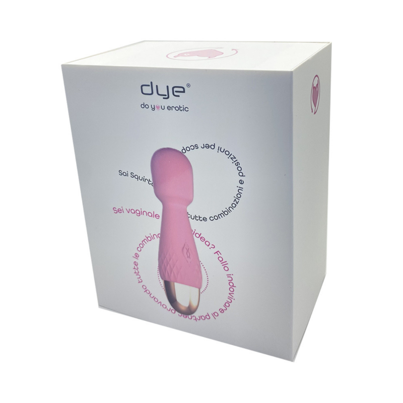 Mini Wand Massager in Silicone Morbido Massaggiatore Vibratore Clitorideo USB