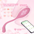 Ovetto Vibrante con App Vibratore Punto G e Clitoride in Silicone 9 Modalità USB