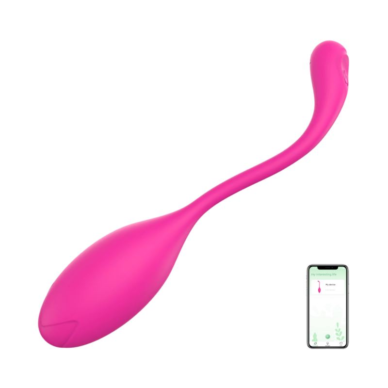 Ovetto Vibrante con App Vibratore Punto G e Clitoride in Silicone 9 Modalità USB