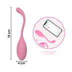 Ovetto Vibrante con App Vibratore Punto G e Clitoride in Silicone 9 Modalità USB