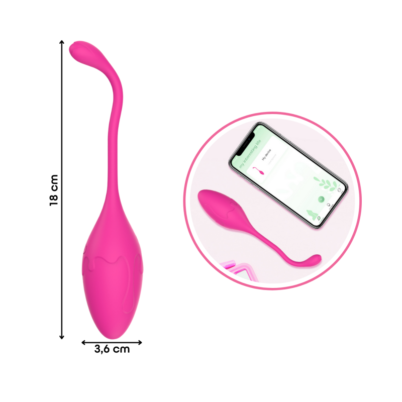 Ovetto Vibrante con App Vibratore Vaginale Indossabile Sex Toy per Coppia USB