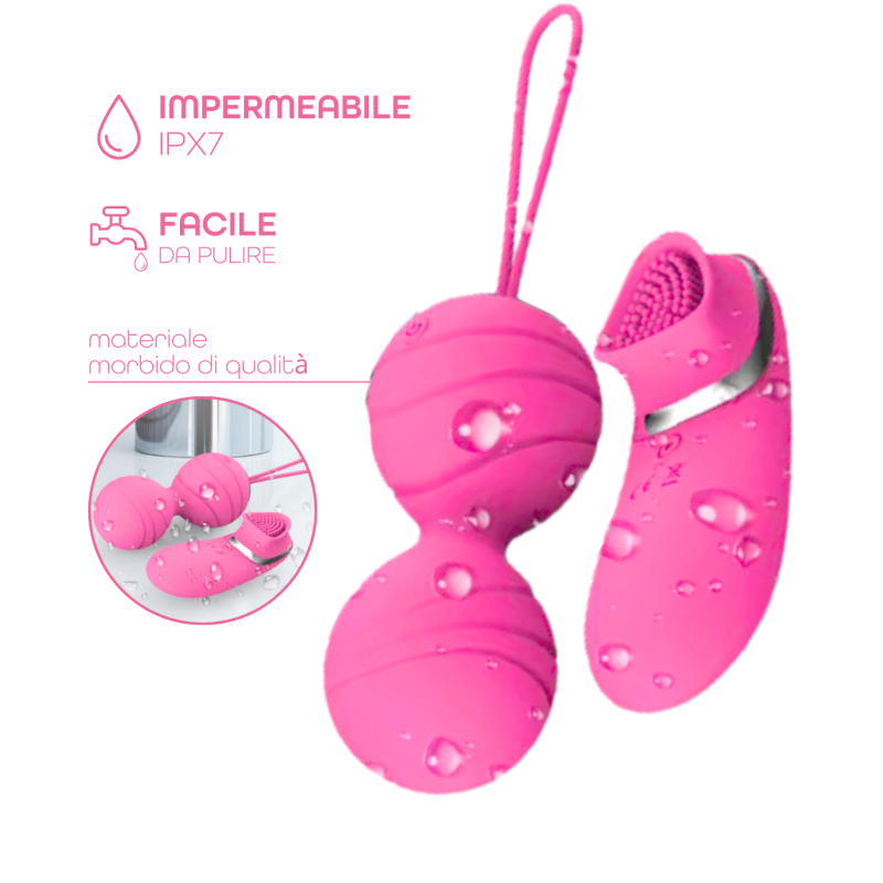 Ovetto Vibrante con Telecomando Palline Vaginali Vibranti Stimolatore Clitorideo