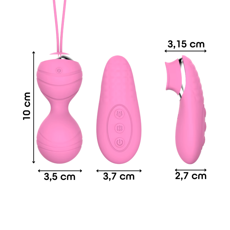 Ovetto Vibrante con Telecomando Palline Vaginali Vibranti Stimolatore Clitorideo