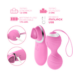 Ovetto Vibrante con Telecomando Palline Vaginali Vibranti Stimolatore Clitorideo