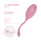 Ovetto Vibrante con Telecomando Vibratore Clitoride a 10 Modalità in Silicone