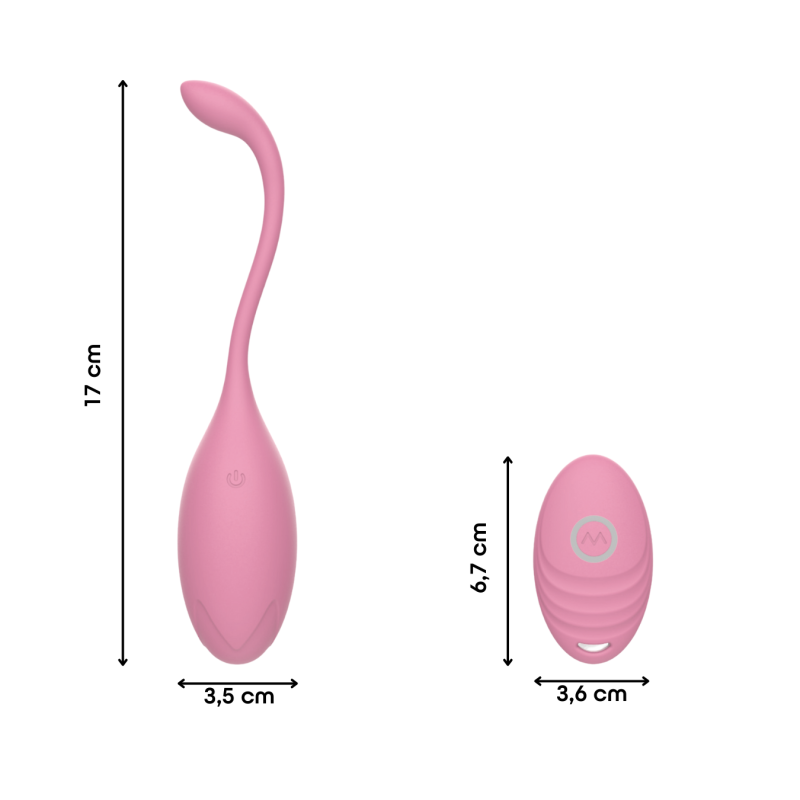 Ovetto Vibrante con Telecomando Vibratore Clitoride a 10 Modalità in Silicone