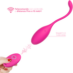 Ovetto Vibrante con Telecomando Vibratore Clitoride a 10 Modalità in Silicone