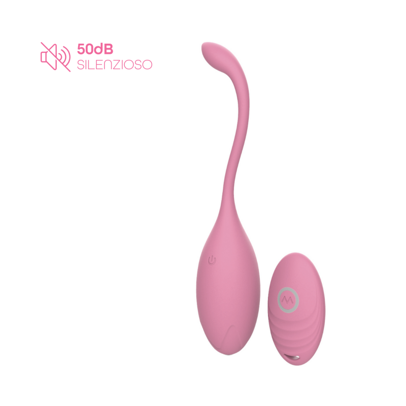 Ovetto Vibrante con Telecomando Vibratore Clitoride a 10 Modalità in Silicone