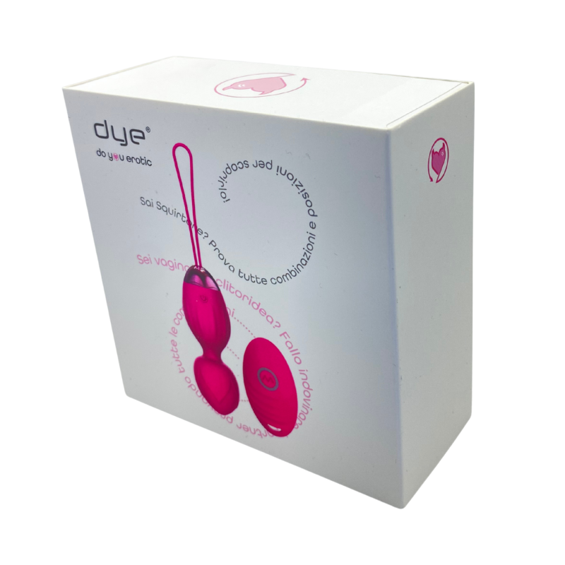 Ovetto Vibrante Doppia Sfera Telecomandato con 10 Modalità Vibratore in Silicone