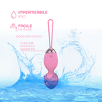 Ovetto Vibrante Doppia Sfera Telecomandato con 10 Modalità Vibratore in Silicone
