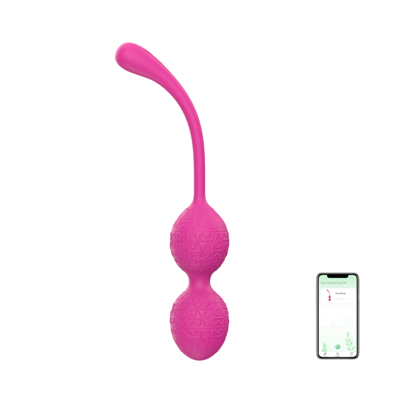Ovetto Vibrante Stimolatore Palline Vaginali Vibranti Controllo App in Silicone