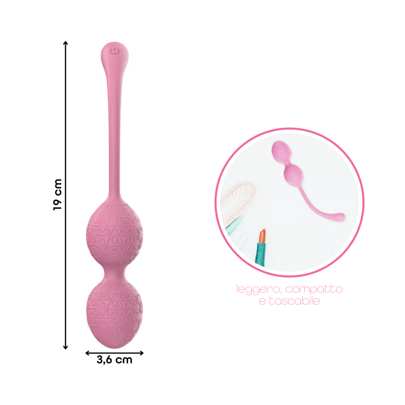 Ovetto Vibrante Stimolatore Palline Vaginali Vibranti Controllo App in Silicone