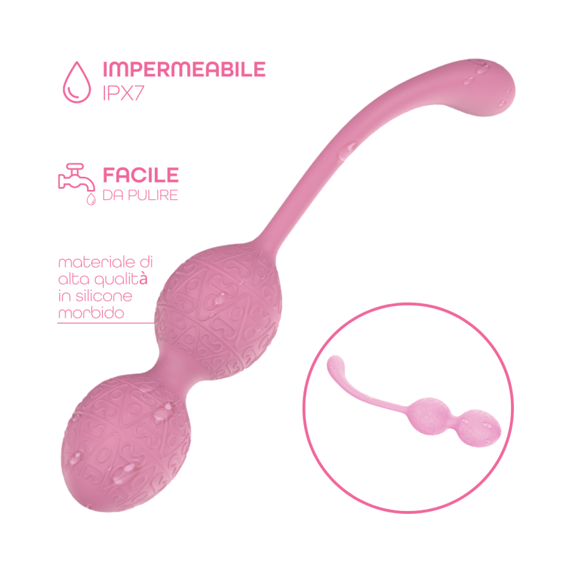 Ovetto Vibrante Stimolatore Palline Vaginali Vibranti Controllo App in Silicone