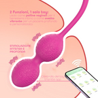 Ovetto Vibrante Stimolatore Palline Vaginali Vibranti Controllo App in Silicone