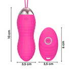 Ovetto Vibrante Telecomandato con 10 Modalità di Vibrazione in Silicone Sex Toy