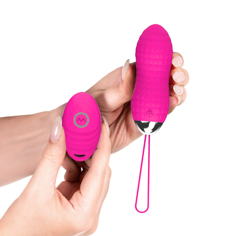 Ovetto Vibrante Telecomandato con 10 Modalità di Vibrazione in Silicone Sex Toy