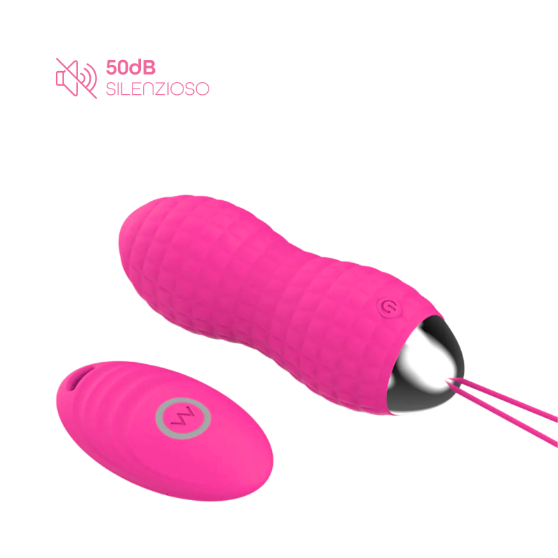 Ovetto Vibrante Telecomandato con 10 Modalità di Vibrazione in Silicone Sex Toy