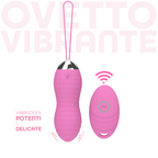 Ovetto Vibrante Telecomandato con 10 Modalità di Vibrazione in Silicone Sex Toy