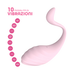 Ovetto Vibrante Vibratore Curvo Telecomandato 10 Modalità di Vibrazione Sex Toy