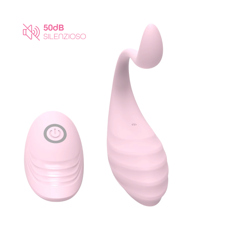 Ovetto Vibrante Vibratore Curvo Telecomandato 10 Modalità di Vibrazione Sex Toy