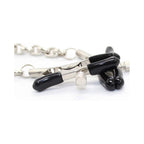 Pinze per Capezzoli Regolabili in Silicone e Metallo Morsetti BDSM Stimolazione Intensa