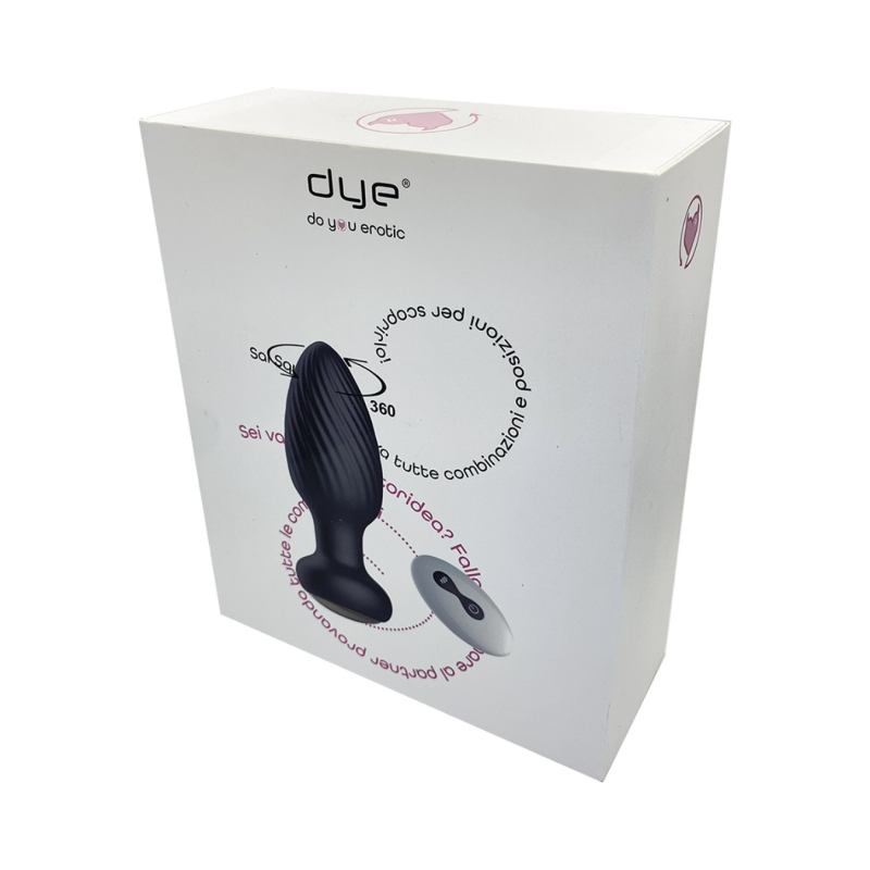 Plug Anale Vibrante e Rotante in Silicone con Telecomando Ricaricabile Sex Toy