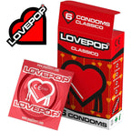 Preservativi Classici LovePop Confezione da 6 pezzi Sicuri Resistenti Standard