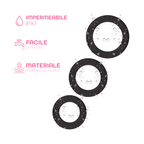 Set 3 Anelli Fallici Cockring in Silicone Effetto Ritardante Elastici per Pene