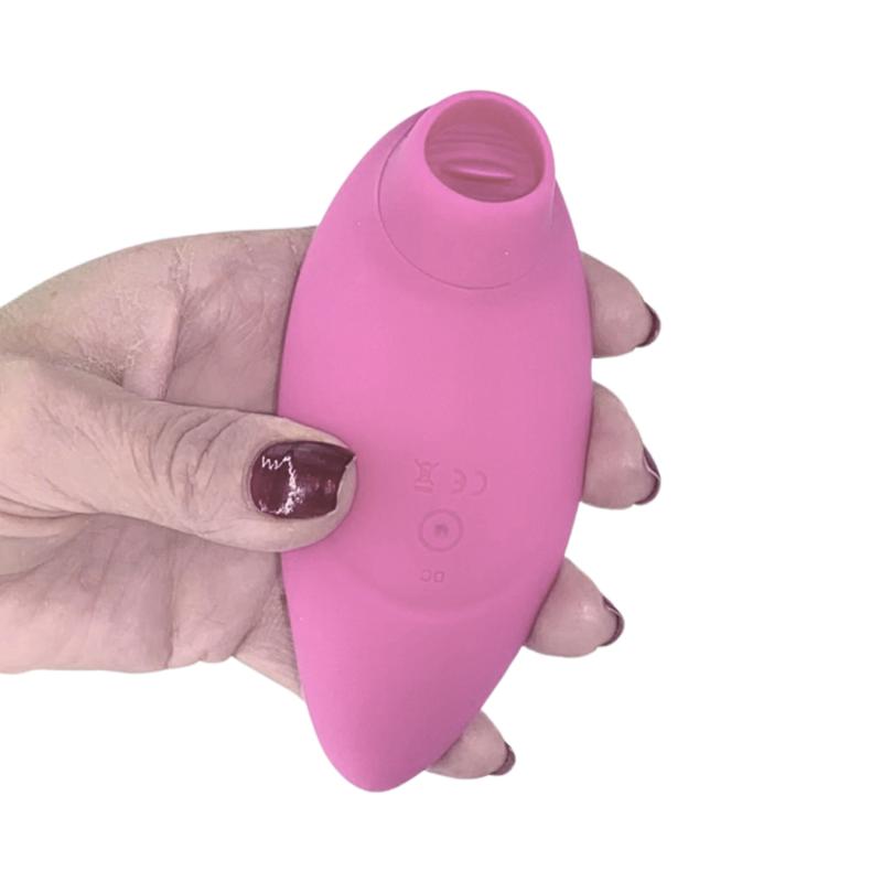 Stimolatore Clitoride 2in1 Vibra e Lecca Vibratore Multifunzione Licking Silicone