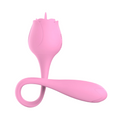 Stimolatore Clitorideo Licking Vibratore Punto G a forma di Rosa Lecca e Vibra